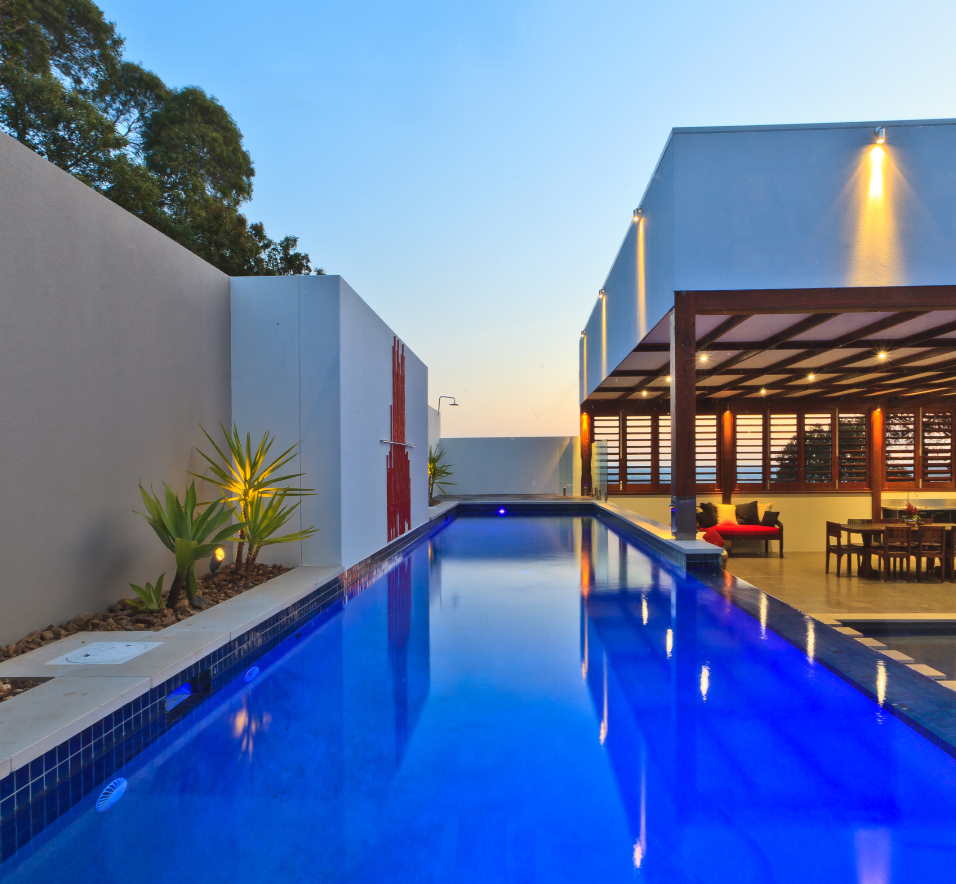 Stunning outdoor concrete pools by FCC Pools